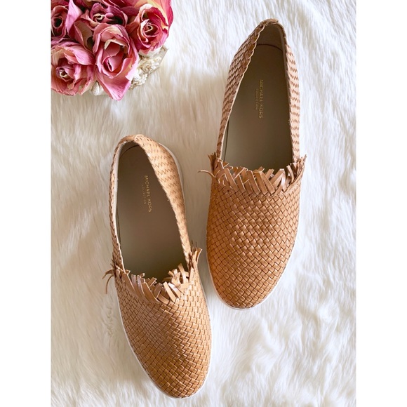 New • Michael Kors Rae Woven Leather Sneaker - Picture 1 of 8